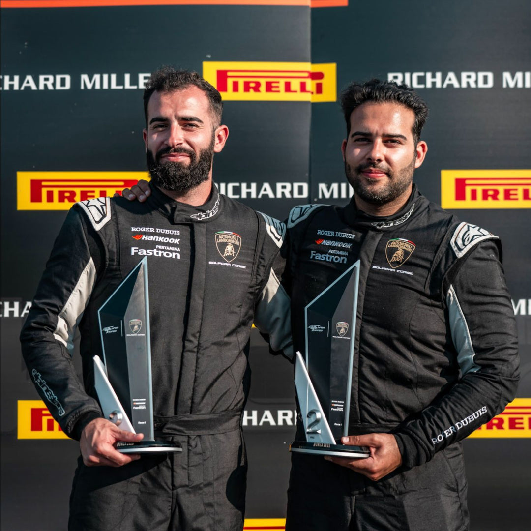 Fontana e Desideri al debutto: podio PRO a Monza nel Lamborghini Super Trofeo Europa